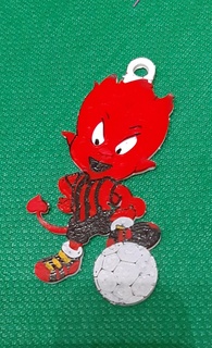 milão ac diabo chaveiro futebol mascote logotipo gadget Itália rede tártaro 3d impressora calcio 3d print model - Mito3D