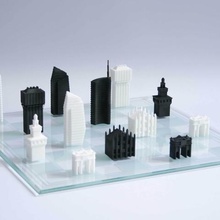 milano set di scacchi architettura arco duomo torre velasca castello sforzesco dcd design ideafactorystore 3d print model - Mito3D