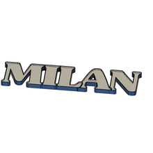 Milan LED lampe 3d print model - Mito3D