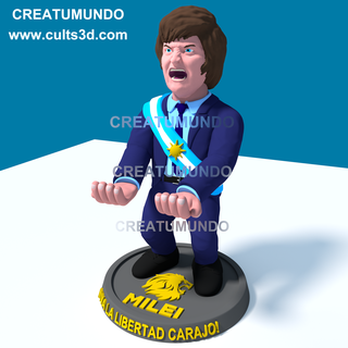 misericordia palanca mando célula teléfono soporte apoyo celular elecciones argentina liberal liberalismo libertario lápiz 3d print model - Mito3D