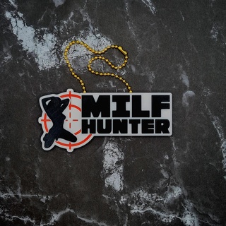 milf hunter charm recessed - jcreatenz car accessory accessories jdm key ring chain keyring keychain commercial license available milfhunter 3d print model - Mito3D