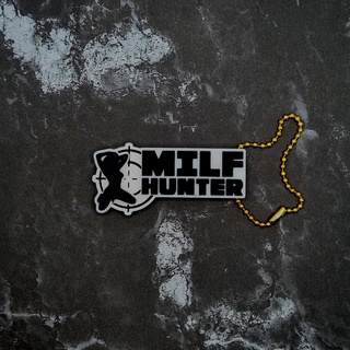 milf hunter keychain cut - jcreatenz charm car accessory accessories jdm key ring chain keyring commercial license available milfhunter 3d print model - Mito3D