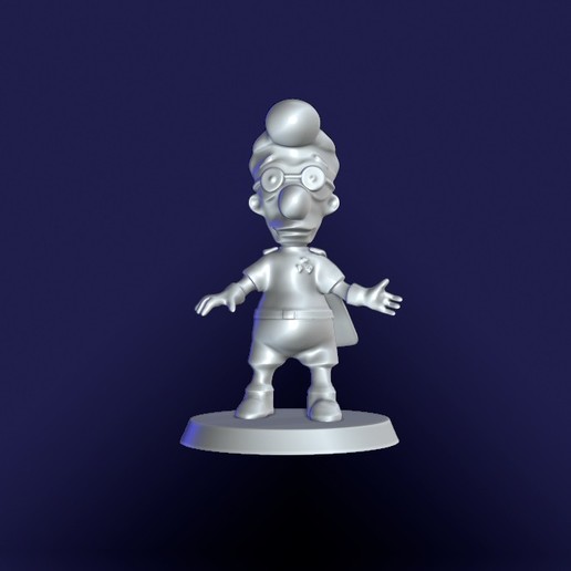 el milhouse fall out boy de los simpsons art radiactivos hombre a cabo otoño muchacho 3D print model - Mito3D