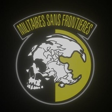 militaires sans frontieres logo çeşitli yılan metal gear çekici kojima solid mgs militares sin fronteras 3d print model - Mito3D