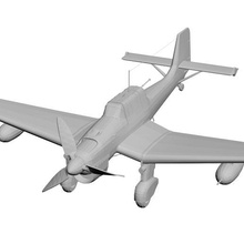 military aircraft concept 3d print model - Mito3D