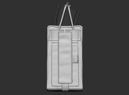 askeri cephane cep sırt çantası portföy cüzdan mermi şarj cihazı 3d print model - Mito3D