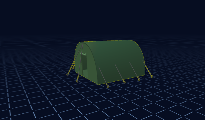 askeri kamp çadır 3d modelleme barınak ordu taktik hayatta kalma alan operasyonlar kamuflaj ekipman altyapı güvenlik lojistik savunma savaş dağıtım kışla personel eğitim 3d print model - Mito3D