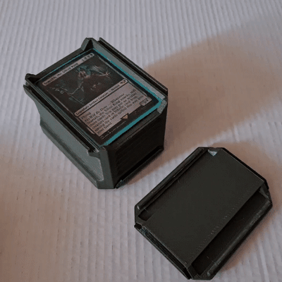 militar cubierta caja mtg magia carcasa funda juego tarjeta comandante reunión yu gi oh pokemon 3d print model - Mito3D