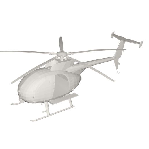 militar helicóptero concepto 3D print model - Mito3D