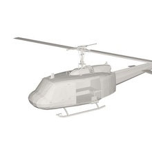 Militär Hubschrauber Konzept 3d print model - Mito3D