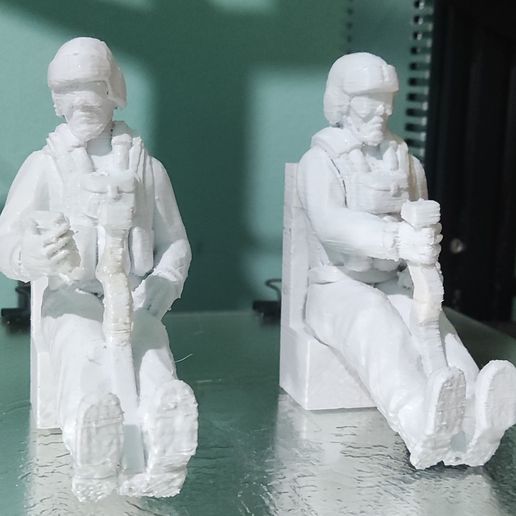 military pilot -pilot hughes 500 size 450 3D print model - Mito3D