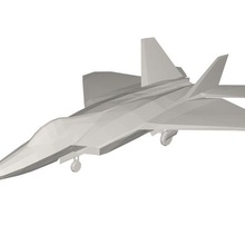 askeri uçak konsept 3d print model - Mito3D