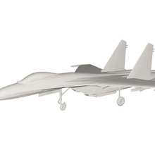 Militär Flugzeug Konzept 3d print model - Mito3D