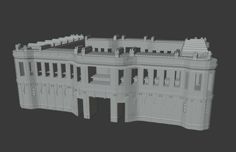 militaire école académie barines Venezuela architecture 3D print model - Mito3D