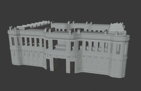 military school military academy academy military barinas venezuela military school military school architecture  3d print model - Mito3D