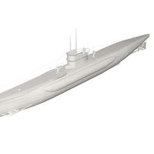 military ship submarine 3d print model - Mito3D