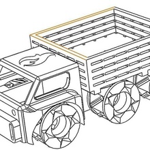 militar camión juguete 3d print model - Mito3D