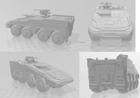 military vehicle gtk boxer bundeswehr milit r army amored gepanzert fahrzeug modell panzer 3d print model - Mito3D