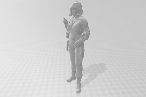 militaire femme mercenaire moulé pression diorama homme filles poupées action figures ville roues chaudes armée 3d print model - Mito3D
