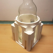 garrafa de leite conectável multi recipiente a casa contentores 3d print model - Mito3D