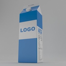 la leche pack casa emplazamiento de dair nevera alimentos cocina paquete 3d print model - Mito3D