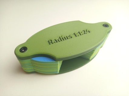 milka's radius gauge generator tool tools 3d print model - Mito3D