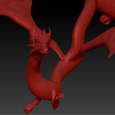 millenium drago art jannie animale monster giappone 3D print model - Mito3D
