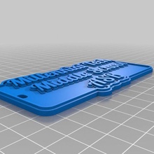 Millennio tech mezzo scuola per favore gioielleria personalizzato Portachiavi 3d print model - Mito3D
