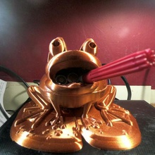 les meuniers de la grenouille art lis d'eau modèle jouet animal 3d print model - Mito3D