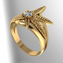 millet ring jewellery fashion style fantasy 3d print model - Mito3D