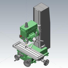 máquina de moagem ferramenta diorama miniatura workshop garagem 3d print model - Mito3D