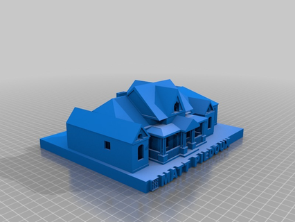 millón hectáreas arquitectura increíble Plano frio gótico casa mansión 3d impresión 3d print model - Mito3D
