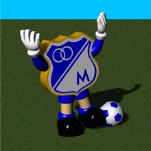 millionaire's pet shield various football colombia millionaires club thousands bogota champion sport 3d print model - Mito3D