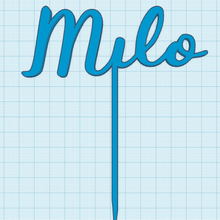 milo cake topper 3d print model - Mito3D