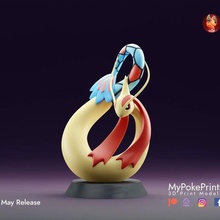 milotic - pokemon pendant ornament statue 3d print model - Mito3D