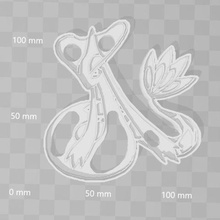milotic pokemon cookie cutter home mold biscuit cookiecutter cutting luifer pokegalleta 3d print model - Mito3D