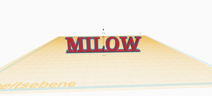 milow Name Etikett 3d print model - Mito3D