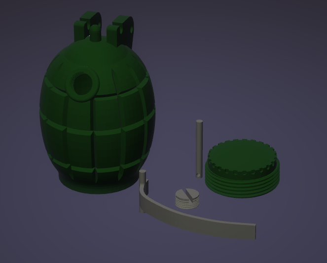 mils bomb british ww2 grenade replica 3D print model - Mito3D
