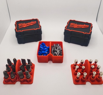 milwaukee box drill fuses screws 3d print model - Mito3D