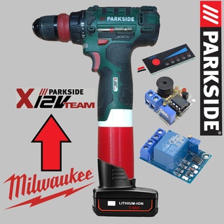 milwaukee m12 parkside x12 adapter 3d print model - Mito3D
