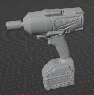 milwaukee m18 fuel impact wrench 1 25 scaled diorama Game 1-25 scale 3d print model - Mito3D