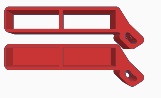 Milwaukee Auspacken doppelt Niveau Halter Unterstützung Werkzeuge montieren Werkzeug Lager Einrahmer Quadrat überdimensional rot Stock Erweiterbar Organisation Seite 3d print model - Mito3D