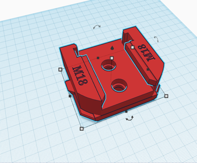 Milwaukee paketleme m18 araç Kutu pil Kulp destek uzantı modlar 3d print model - Mito3D