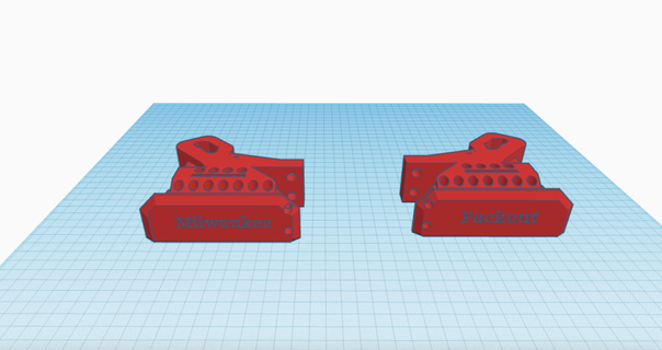 milwaukee packout multi scopo sacchetto rotaia staffa piazza montaggio penna buchi hexa trapano po mod 3d print model - Mito3D
