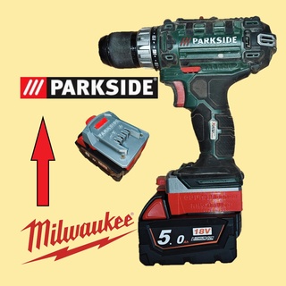 milwaukee parkside x20 Tools x20team 18v m18 screwdriver adapter converter 3d print model - Mito3D