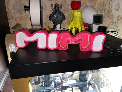 mimi nameled 3d print model - Mito3D