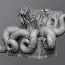 mimic tool 3d-drucken tabletop dungeons dragons d&d 3d print model - Mito3D