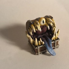 mimic game monster shapeshifter tabletop architecture prop creature miniature dungeons dragons dnd 3d print model - Mito3D