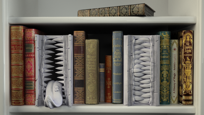 mimik kitapçık ev kitap ayracı ejderhalar fantezi fdm komik kickstarter canavar desteksiz zindan kütüphane yapımcılar yol bulucu manzara kesişmeler köşeleri 3d print model - Mito3D