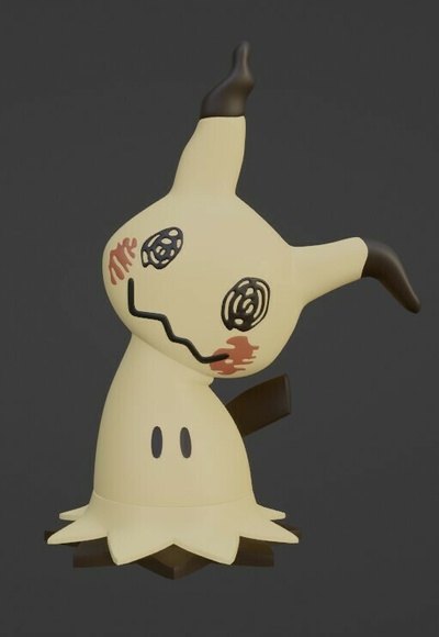 mimikyu zahl pokémon charmander pikachu aktion asche kunst 3d print model - Mito3D